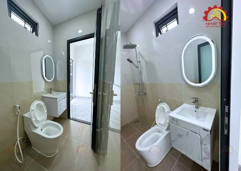 Kiểm tra và bàn giao nhà 3 tầng của anh Minh chị Hồng ở Hóc Môn Xây dựng Nhất Tín 1