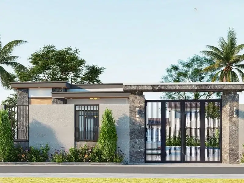 Mẫu nhà cấp 4 8x9m mái bằng sử dụng chất liệu cao cấp Xây dựng Nhất Tín 2