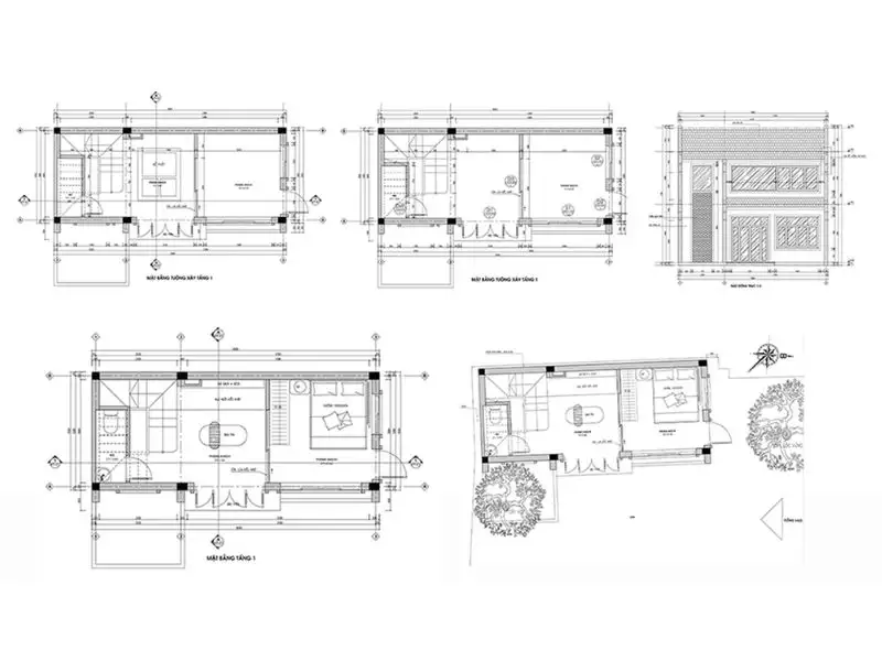 Mẫu nhà đẹp 60m2 5 tầng có thang máy với thiết kế mái Mansard sang trọng Xây dựng Nhất Tín 1
