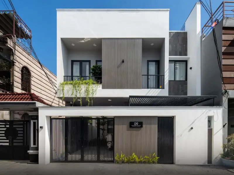 Mẫu nhà đẹp 80m2 thiết kế Hiện Đại với gam màu trắng - xám ấn tượng kết hợp nội thất hút mắt Xây dựng Nhất Tín 1