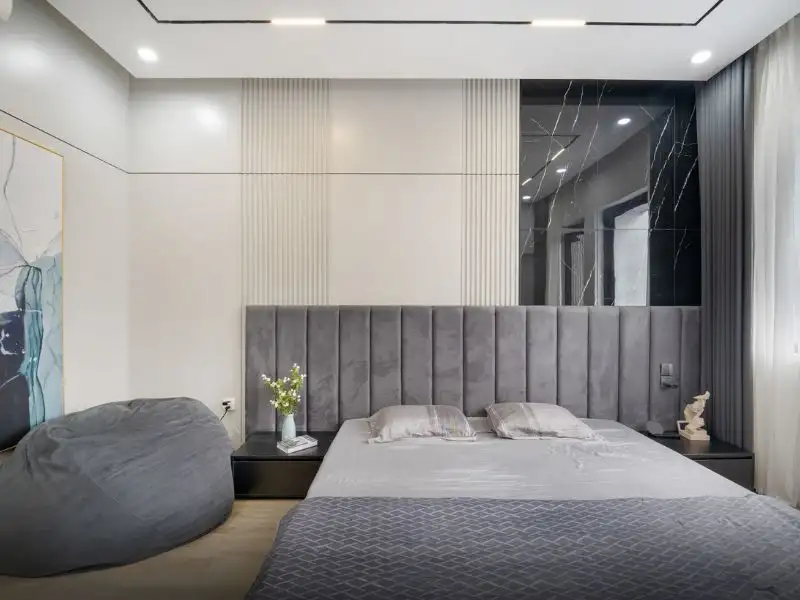 Mẫu nhà đẹp 80m2 thiết kế Hiện Đại với gam màu trắng - xám ấn tượng kết hợp nội thất hút mắt Xây dựng Nhất Tín 1