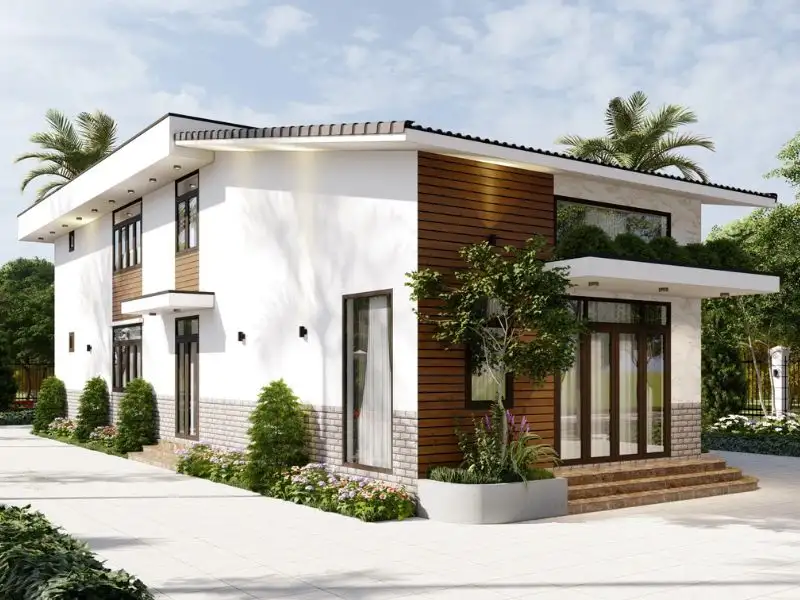 Mẫu nhà gác lửng 5x12 4 phòng ngủ đáp ứng nhu cầu thực tế Xây dựng Nhất Tín 1