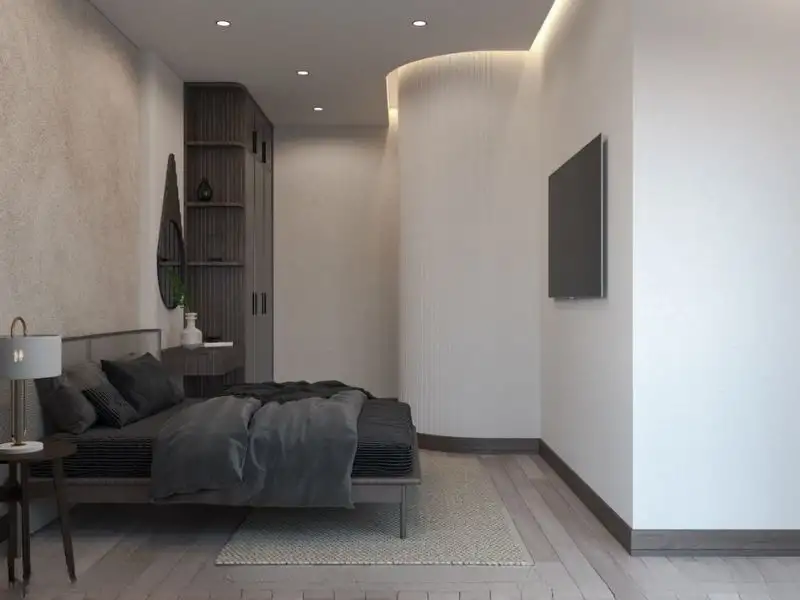 Mẫu nhà nhỏ 50m2 có sân thượng thiết kế 3 tầng tối ưu công năng Xây dựng Nhất Tín 1