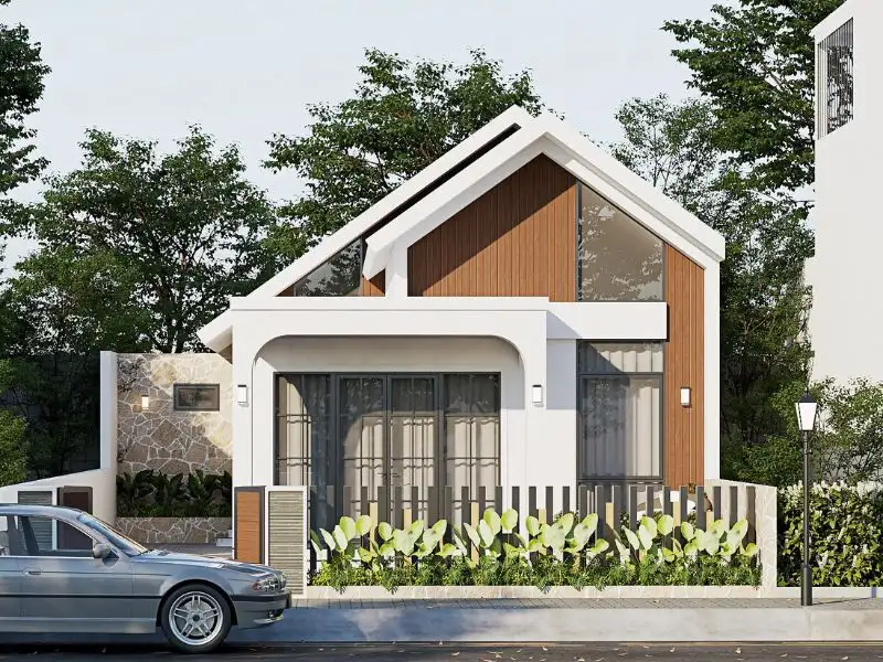 Mẫu nhà phố có gác lửng đẹp giá rẻ với công năng 4 phòng ngủ tiện nghi