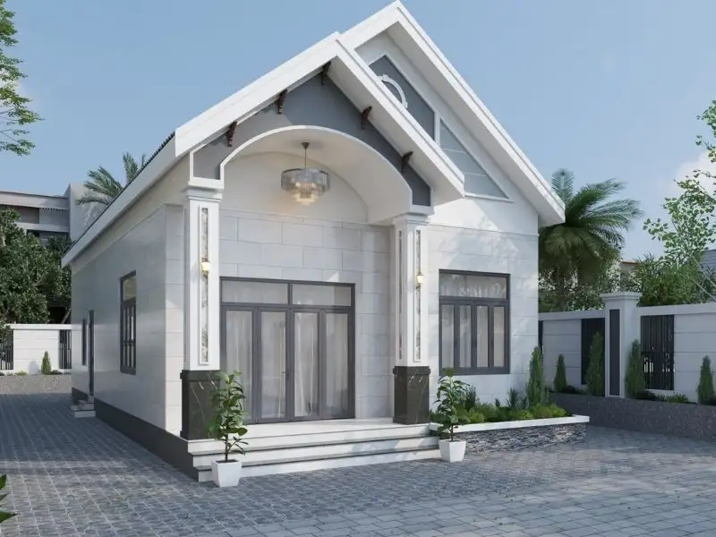 Nhà cấp 4 6x10m mái Thái nổi bật với đường nét Hiện Đại Xây dựng Nhất Tín 1