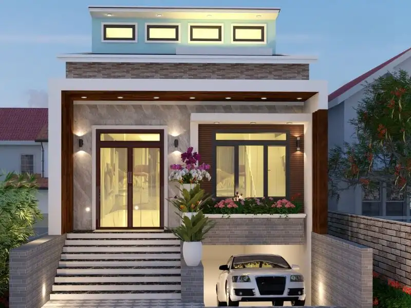 Nhà gác lửng 4 phòng ngủ 700 triệu có gác lửng với hầm nổi tiện ích Xây dựng Nhất Tín 1