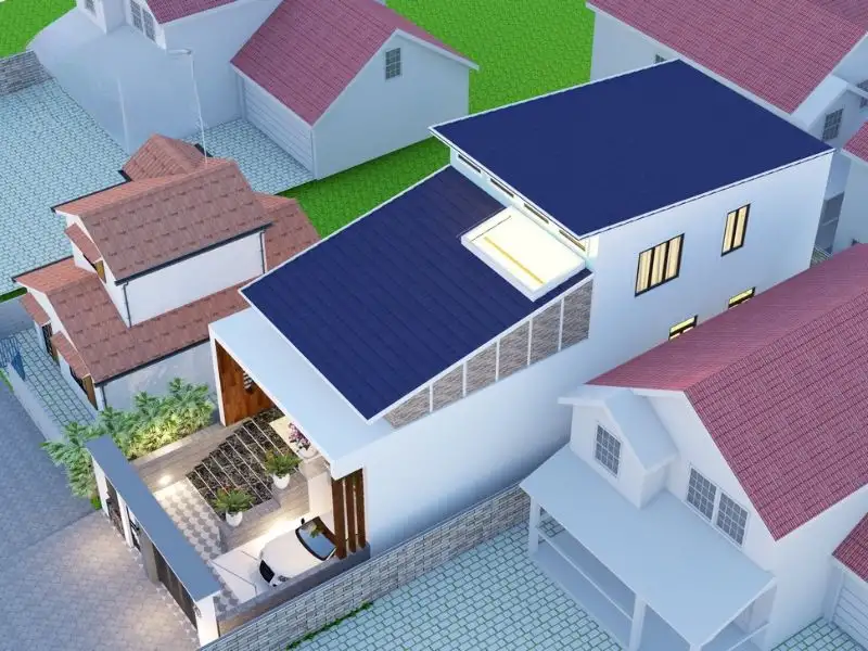 Nhà gác lửng 4 phòng ngủ 700 triệu có gác lửng với hầm nổi tiện ích Xây dựng Nhất Tín 1