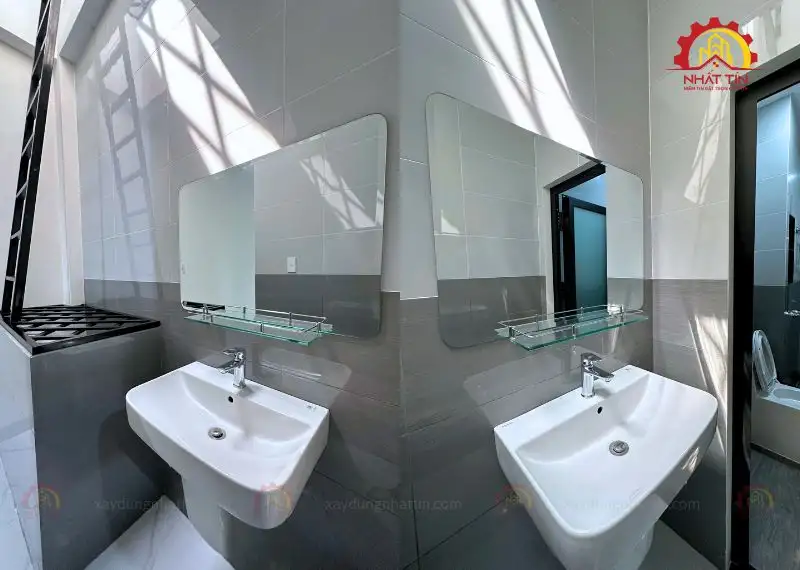 Quá trình hoàn thiện nhà 2 tầng của chị Huyền Thuận An Xây dựng Nhất Tín 1