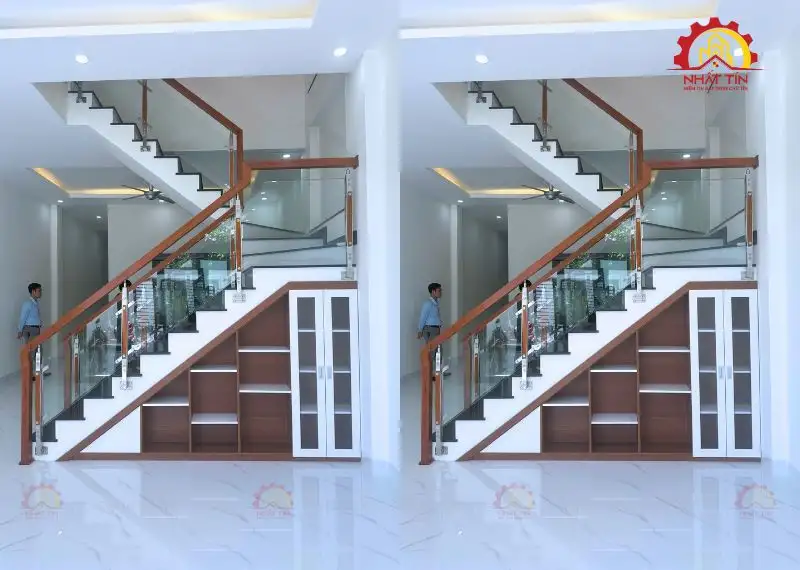 Quá trình hoàn thiện nhà 2 tầng của chị Huyền Thuận An Xây dựng Nhất Tín 1