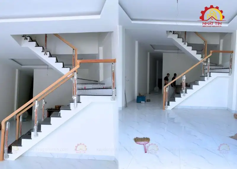 Quá trình hoàn thiện nhà 2 tầng của chị Huyền Thuận An Xây dựng Nhất Tín 1