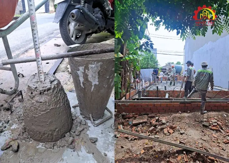 Thi công phần móng nhà 3 tầng hiện đại của anh Minh Xây dựng Nhất Tín 1