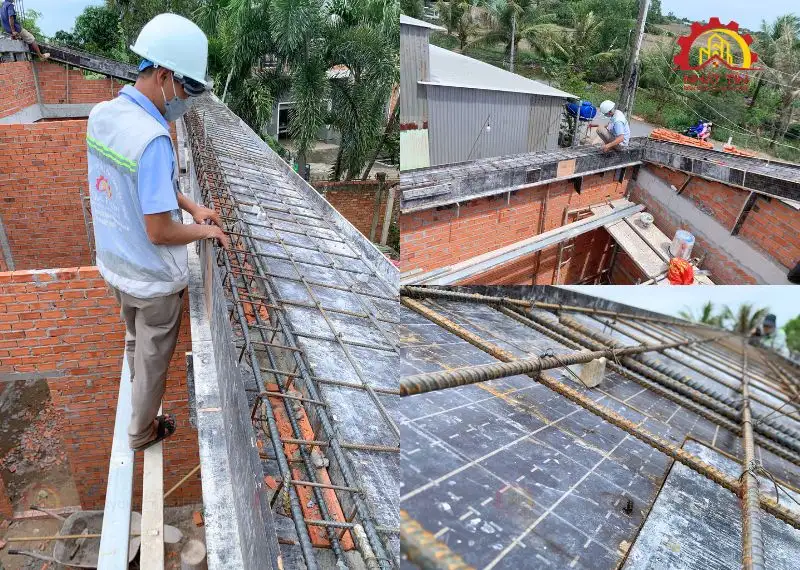 Thi công phần thô nhà cấp 4 anh Sơn Xây dựng Nhất Tín 1
