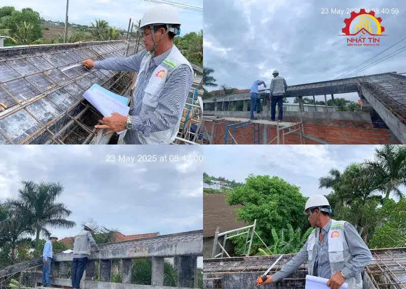 Thi công phần thô nhà cấp 4 anh Sơn Xây dựng Nhất Tín 1