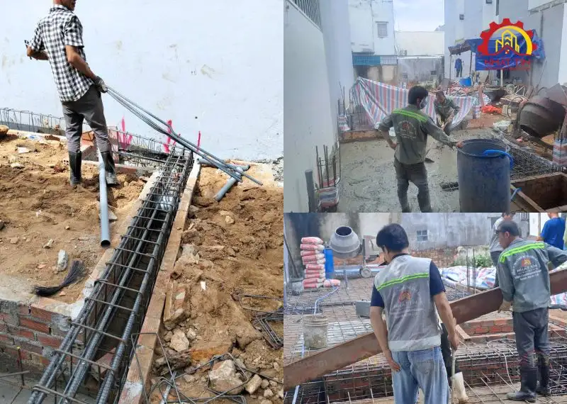 Thi công phần thô – Kiến tạo nền móng vững chắc cho tổ ấm ở Củ Chi Xây dựng Nhất Tín 3