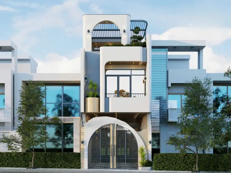 Thiết kế nhà 5x15m có tum và mái bằng với cách bố trí hợp phong thủy Xây dựng Nhất Tín 1