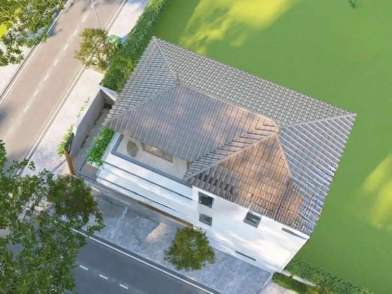 Thiết kế nhà 72m2 3 tầng ban công kính rộng thoáng Xây dựng Nhất Tín 1