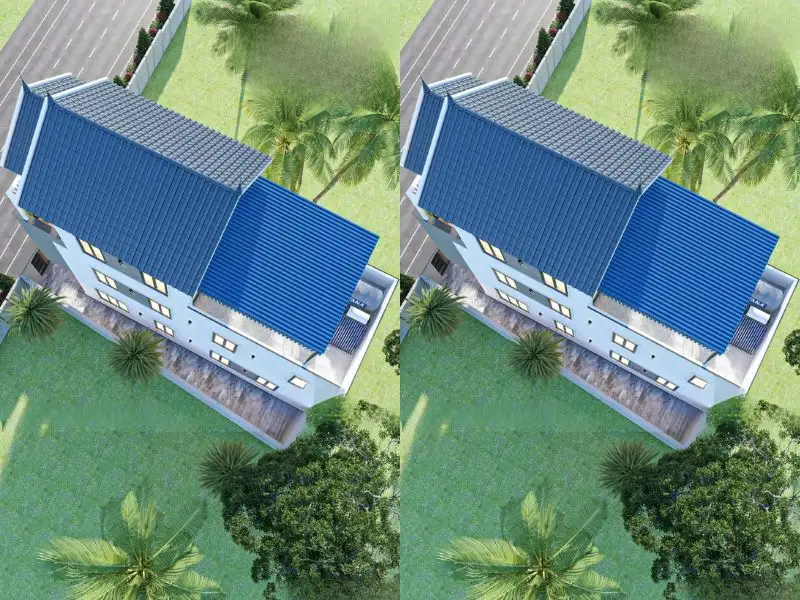 Thiết kế nhà 75m2 3 tầng có sân thượng nhỏ phía sau đón gió, ánh sáng tự nhiên Xây dựng Nhất Tín 1