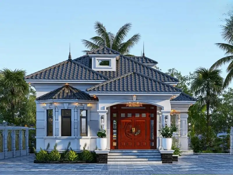 Thiết kế nhà 80m2 cấp 4 mái Nhật ấn tượng Xây dựng Nhất Tín 1