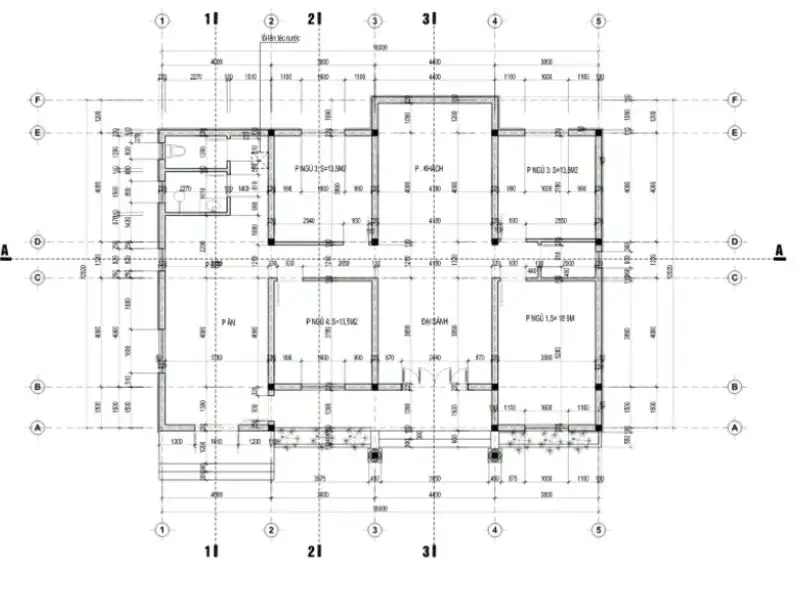 Thiết kế nhà mặt tiền 15m sâu 10m 1 tầng mái Nhật thanh thoát có khuôn viên rộng rãi Xây dựng Nhất Tín 1