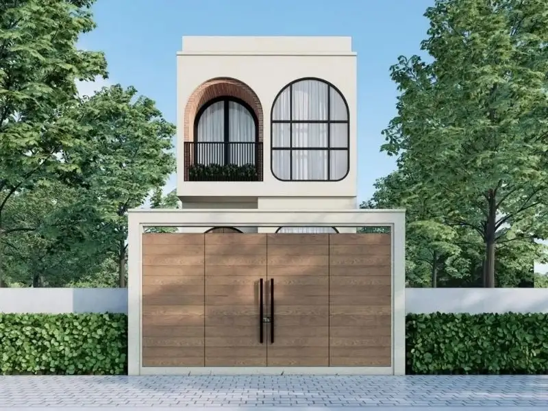 Xây nhà 2 tầng 75m2 gây ấn tượng nhờ cửa vòm tinh tế, cuốn hút Xây dựng Nhất Tín 1