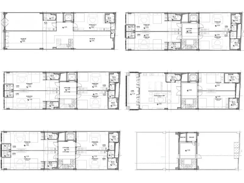 Bản vẽ 2D mặt bằng nhà 200m2 bố trí tiện ích thông minh Xây dựng Nhất Tín 1