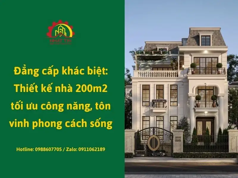 Đẳng cấp khác biệt_ Thiết kế nhà 200m2 tối ưu công năng, tôn vinh phong cách sống xây dựng Nhất Tín
