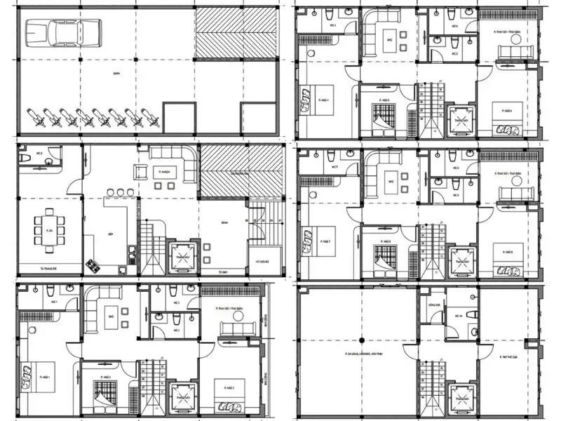 Gợi ý các phương án bố trí công năng tiện ích nhà 140m2 theo từng quy mô Xây dựng Nhất Tín 1