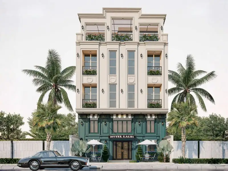 Khách sạn 10x20m với ngoại thất bắt mắt Xây dựng Nhất Tín 1