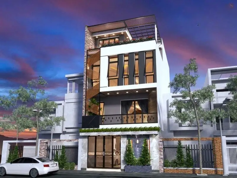 Mẫu nhà 120m2 Hiện Đại 4 tầng mang đến phong cách sống năng động Xây dựng Nhất Tín 1