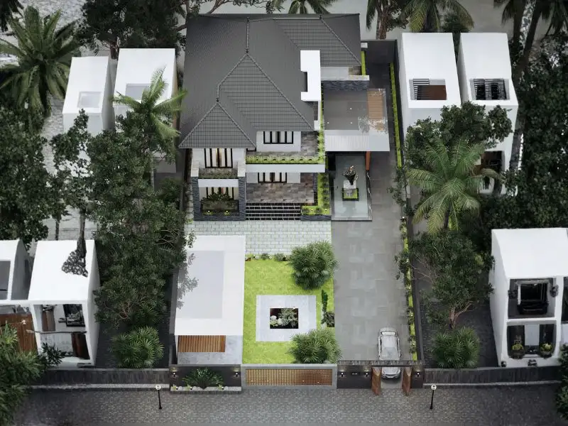 Mẫu nhà 2 tầng 4 phòng ngủ 150m2 mang nét hiện đại, tiện nghi và đầy đủ công năng Xây dựng Nhất Tín 1