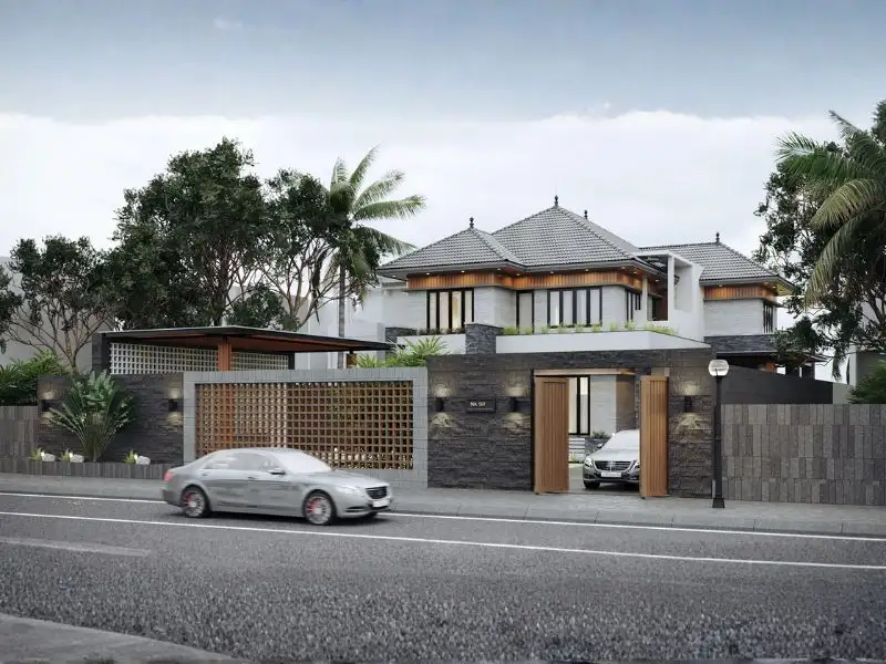 Mẫu nhà 2 tầng 4 phòng ngủ 150m2 mang nét hiện đại, tiện nghi và đầy đủ công năng Xây dựng Nhất Tín 1