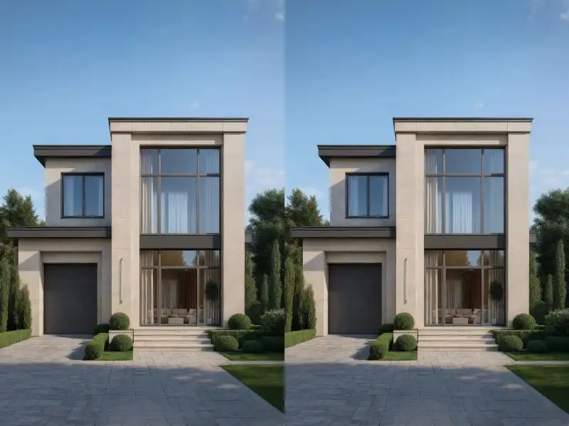 Mẫu nhà chữ L đơn giản thiết kế với màu công nghiệp tôn lên vẻ đẹp mạnh mẽ và thanh lịch Xây dựng Nhất Tín 1