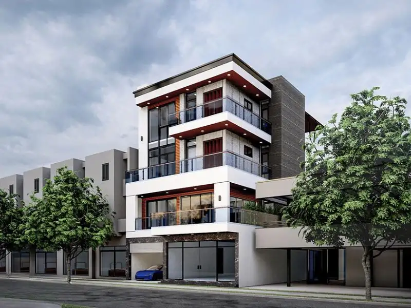 Mẫu nhà đẹp diện tích 150m2 4 tầng có thiết kế mái bằng tinh tế Xây dựng Nhất Tín 1