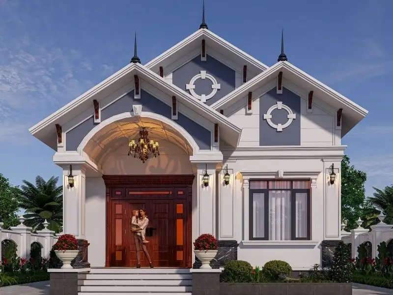 Mẫu nhà đẹp mái Thái 1 tầng tiện nghi Xây dựng Nhất Tín 1