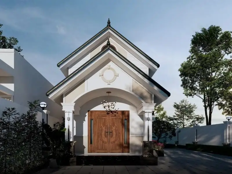 Mẫu nhà đẹp mái Thái 1 tầng tiện nghi Xây dựng Nhất Tín 1