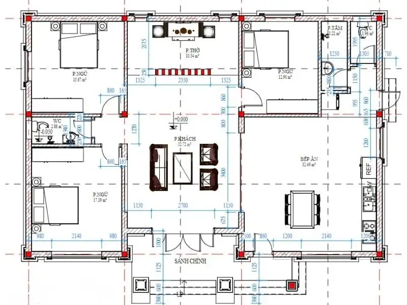 Mẫu nhà đẹp mái Thái 1 tầng tiện nghi Xây dựng Nhất Tín 1