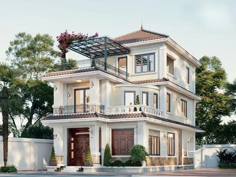 Mẫu nhà mái Nhật ngang 7m khiến vạn người mê Xây dựng Nhất Tín 1