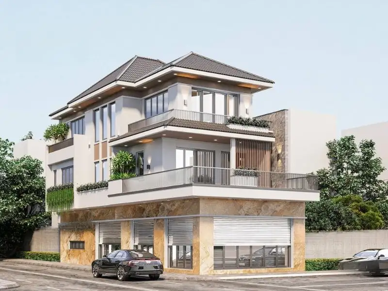 Mẫu nhà mái Nhật ngang 7m khiến vạn người mê Xây dựng Nhất Tín 1