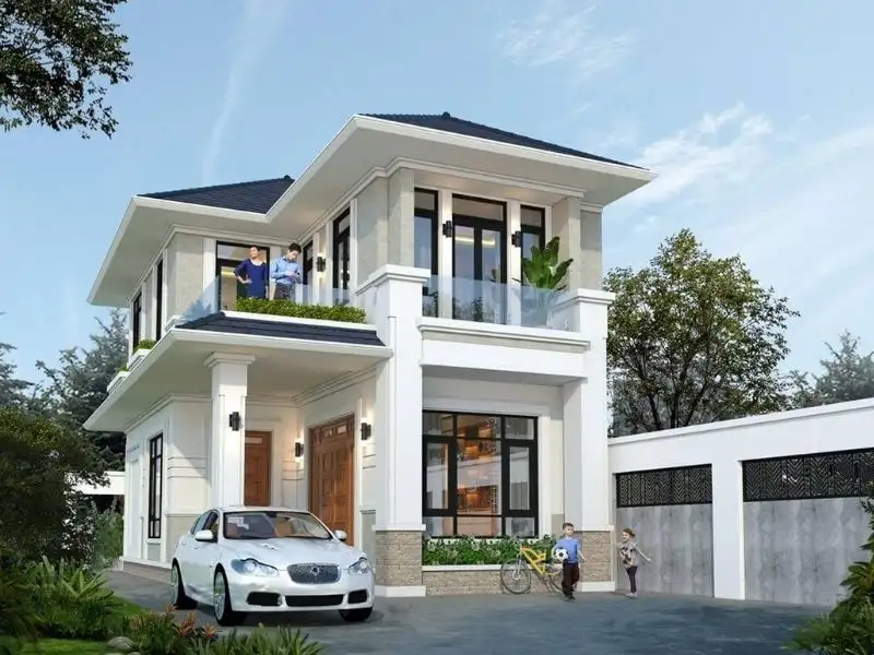 Mẫu nhà mái Nhật ngang 7m khiến vạn người mê Xây dựng Nhất Tín 1