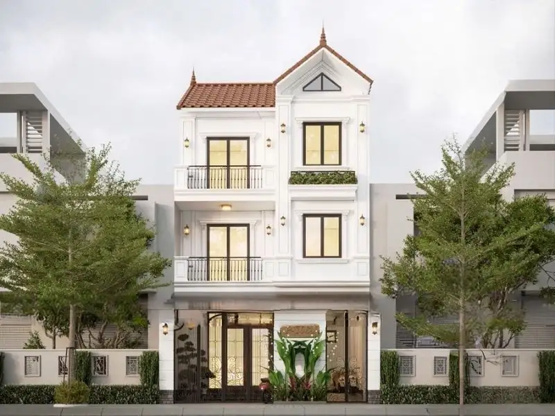 Mẫu nhà mái Thái 3 tầng ấn tượng Xây dựng Nhất Tín 1