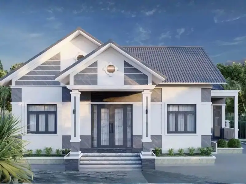 Mẫu nhà mái Thái ngang 10m vạn người mê Xây dựng Nhất Tín 1