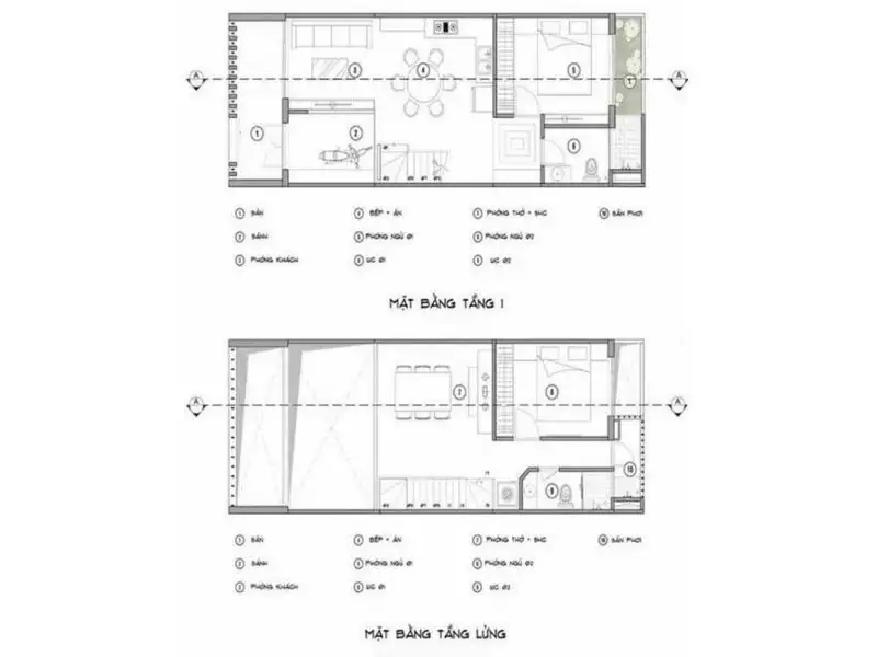 Mẫu nhà mái thái 2 phòng ngủ giản dị bên ngoài, tinh tế bên trong Xây dựng Nhất Tín 1