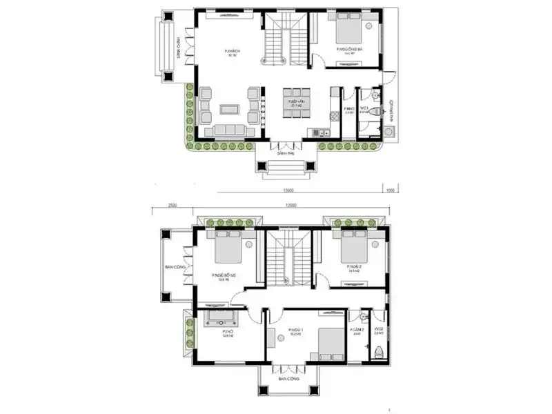 Mẫu nhà mái thái 2 tầng đẹp tinh tế Xây dựng Nhất Tín 1