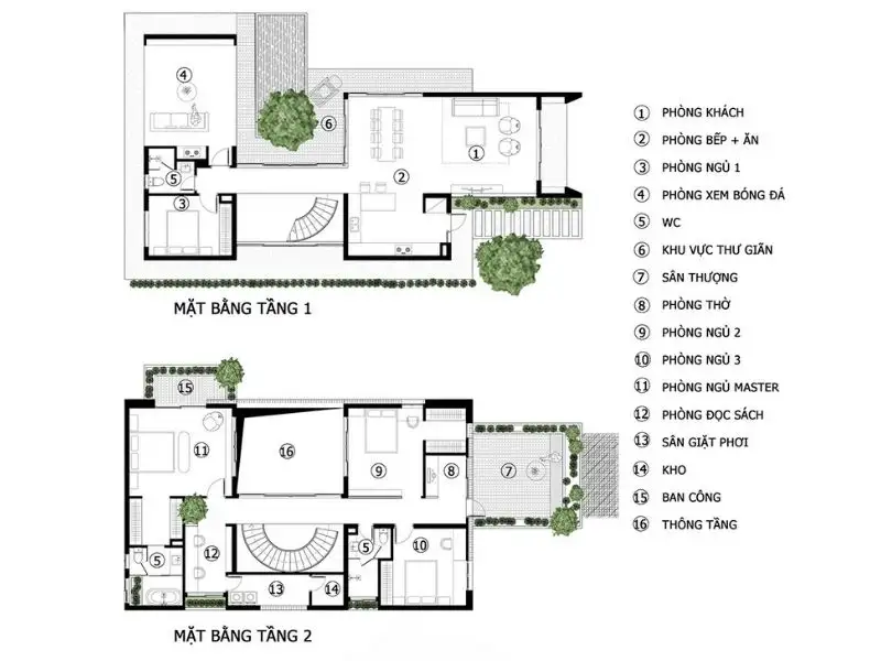 Mẫu nhà mái thái 2 tầng đẹp tinh tế Xây dựng Nhất Tín 1