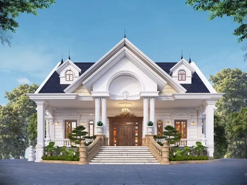 Mẫu nhà mái thái 5 phòng ngủ mang đến không gian sống đáng mơ ước Xây dựng Nhất Tín 1