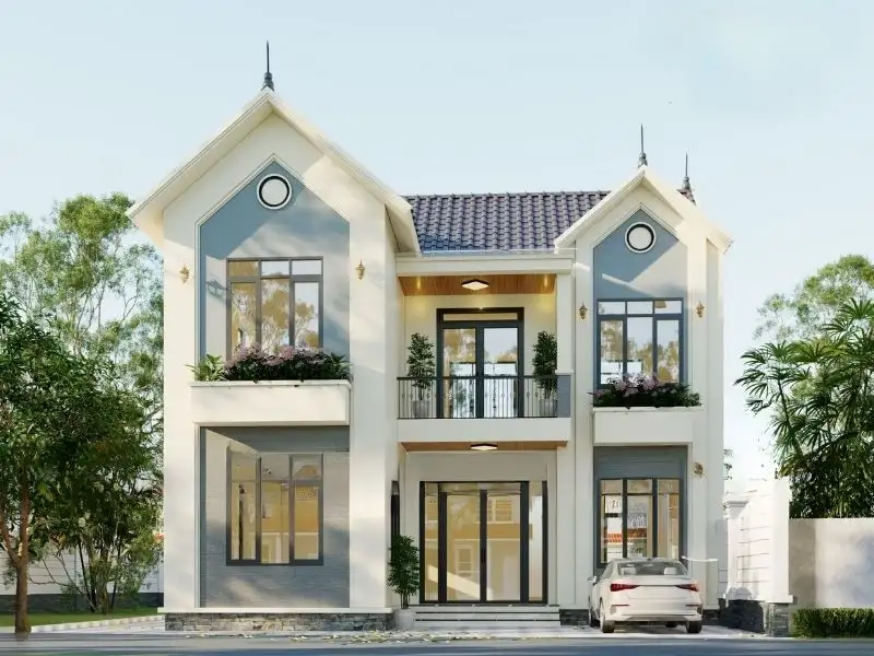 Mẫu nhà mái thái 5 phòng ngủ mang đến không gian sống đáng mơ ước Xây dựng Nhất Tín 1