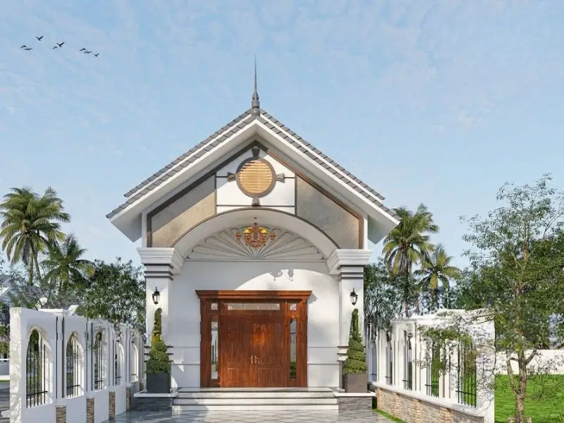 Mẫu nhà mái thái mặt tiền 5m tối ưu không gian Xây dựng Nhất Tín 1