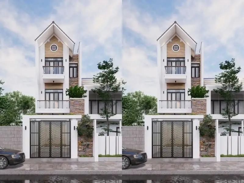 Mẫu nhà mái thái mặt tiền 5m tối ưu không gian Xây dựng Nhất Tín 1