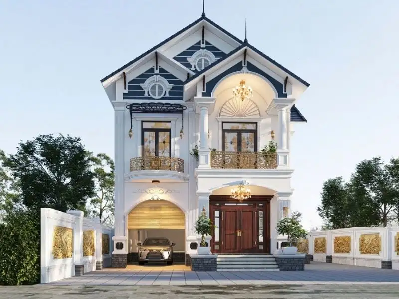 Mẫu nhà mái thái mặt tiền 9m chuẩn xu hướng Xây dựng Nhất Tín 1