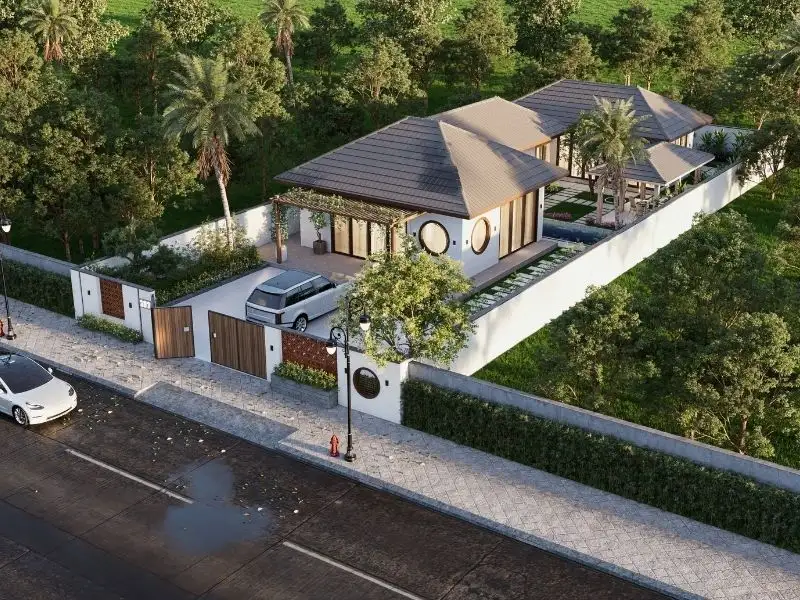 Mẫu nhà vườn mái Nhật dẫn đầu phong cách sống xanh Xây dựng Nhất Tín 1